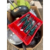 Image 4 : Assorted Kitchenware: Utensils, Frying Pan, Corning Ware- Cornflower Blue and More!