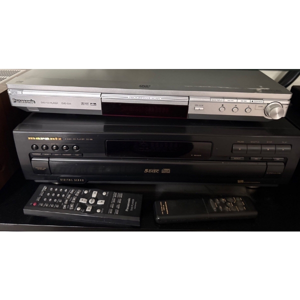Panasonic DVD/CD Player DVD-S35 & Marantz 5 Disc CD Player CC-38