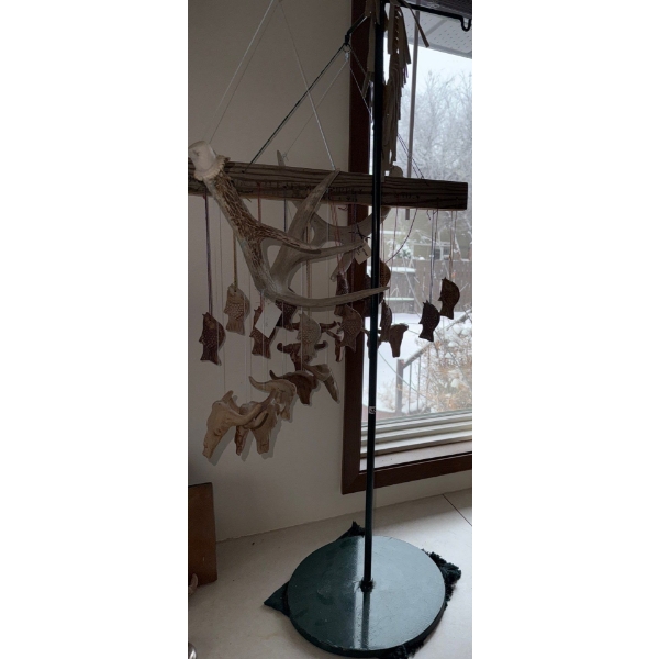 Art Pottery Wind Chime Collection & Stand