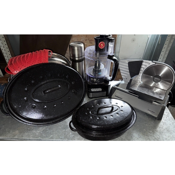 Cuisinart Food Slicer, Hamilton Beach Processor, Roasters, Thermos & More