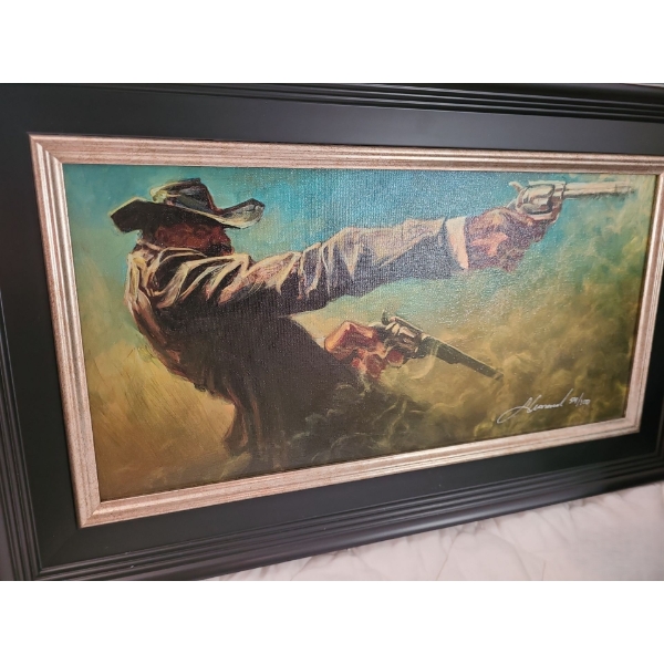 Crack Shot by Gabe Leonard Lt Edition Print 54/10025 w 15 h