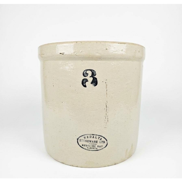 Medalta Stoneware 3 Gallon Crock, 10"