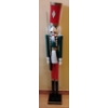 Image 1 : 3 ft. Decorative Holiday Nutcracker Idol Red Top Hat