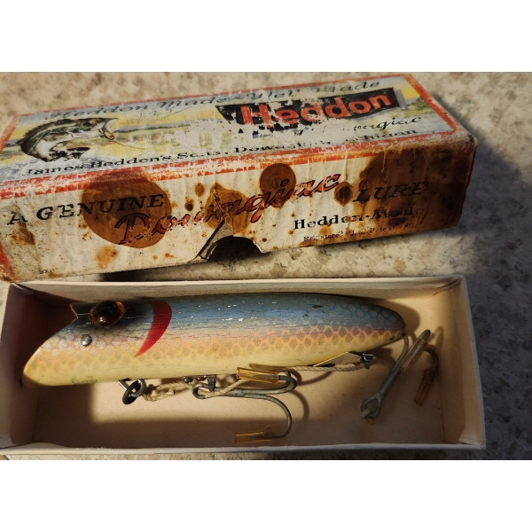 Vintage Heddon Fishing Lure in Original Box "King-Basser"