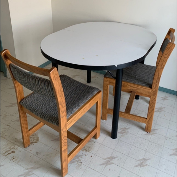 Vintage Table w/ 4 Chairs - Table is 47W, 36D, 30T