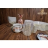 Image 2 : Glass and Ceramic Tableware Set with Snowman Plate