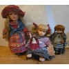 Image 1 : Porcelain Doll Collection: 'Anne of Green Gables', Cozy Vanessa, Country Chic. Tallest is ~19T