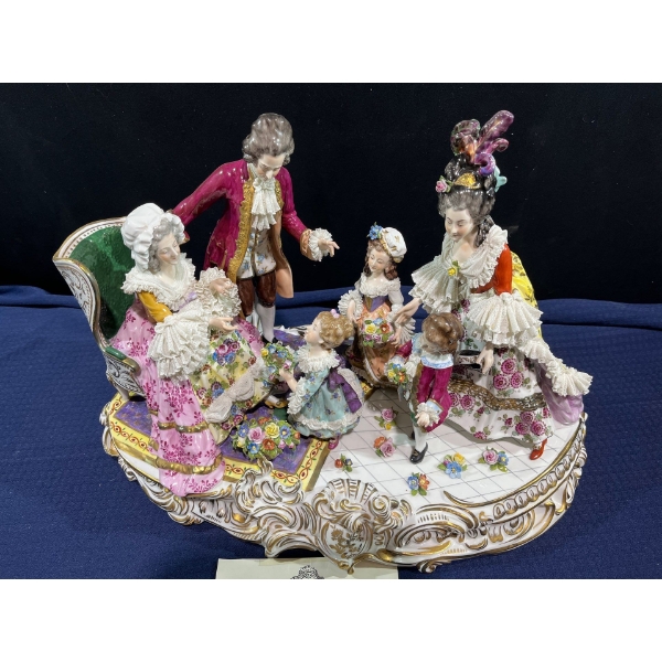 Meissen Dresden China Figures 22Wx12Dx16H (CANNOT SHIP)