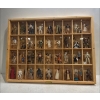 Collection of Star Wars Action Figures in a Wood Frame