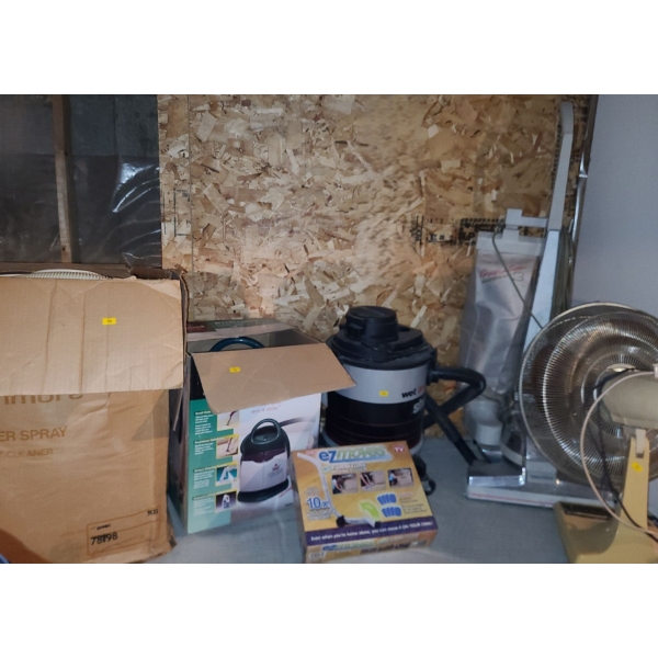 Kenmore Carpet Cleaner, Bissell Little Green Machine, Wet/ Dry Shop Vac, Kirby Generation 3 Vac, Fan