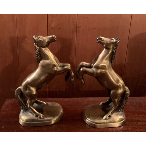 Solid Brass Decorative Horse Figures 10T Made IN USA