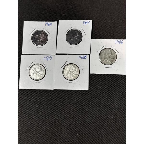 1960's Canadian Quarters