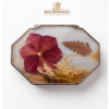 Image 4 : Buddha Head, Sculptural Mask, Trinket Box Lided Pressed Flowers And Leaves
