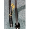 Image 3 : 41" Black & Sliver Crackle Detail Katana w/ Rope Grip