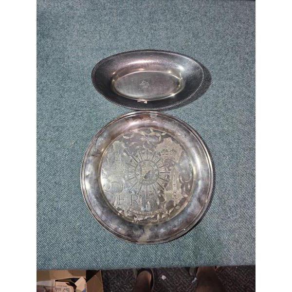 Canadian National Bread Pan & 1953 Coronation Plate