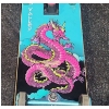 Image 4 : Death Valley 30"L Skateboard with Graffiti Style Dragon in Blue and Pink