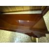 Image 4 : Cherry Walnut Double Bed Headboard w/ Queen Box Spring & Mattress Plus Decorative Pillow Covers 