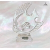 Image 1 : Vintage J. G. Durand Lead Crystal Angel Fish Figurine, Crafted In France. 6''INCHES IN HEIGHT