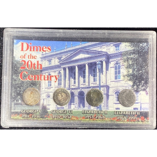 Dimes of the 20th Century Silver Canadian Dimes Collection