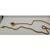 Image 1 : Gold Coloured Rope Chain with Balloon Dog Pendant 24"L