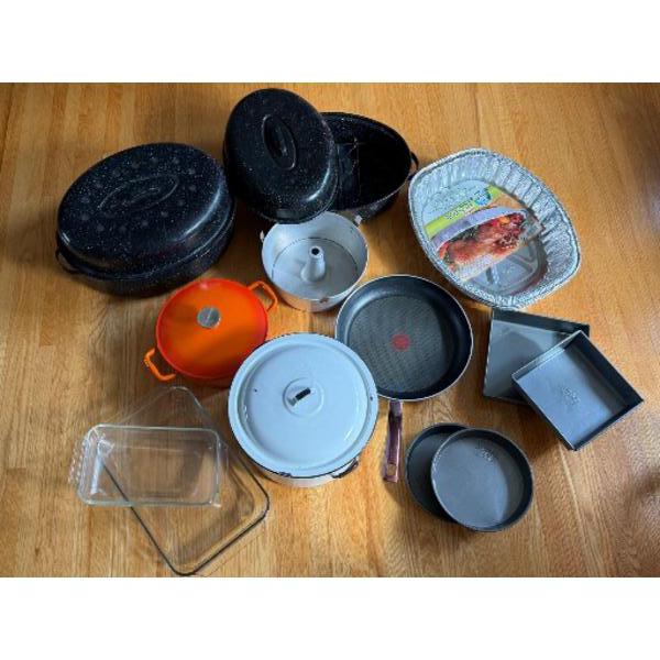 Cookware Lot featuring Lagostina, Ekco-Canada, and T-Fal Pieces