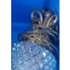 Image 2 : Vintage Ceiling Light Fixture- Clear Shade, 21 T Shade  (Photographed in Blue Colored Bin) 