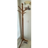 Image 1 : Oak Coat Tree - Spindle Style w/ Welcome Sign 71T