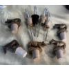 Image 6 : Barware Lot Featuring Figural Lamp, Miniature Whiskey Bottles, and Bar Accessories
