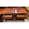 Image 2 : Pair of Hardwood Side Tables 23Wx27Dx23H each