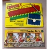 Image 2 : Hand Carved Mini Tea Set w/ Crochet Loom Quintuplets Asleep & Collectable Vintage Country Girls