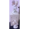 Image 7 : Precious Moments Figurines, Nativity Scene, Snow Globe, and Embroidered Wall Hanging