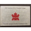 Image 3 : 2002 Royal Canadian Mint Canadian Specimen Coin Set