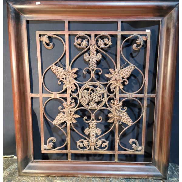 Metal Wall Decor w/ Grape Design 38 X 42 (Very Heavy)