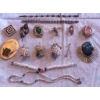 Image 1 : Vintage Brooches, Bracelets, and Necklaces with Gemstone and Beaded Details