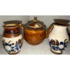 Image 4 : Hand Painted Folk Art - Peace Pipe Stoneware Pottery Kitchen Contraptions & More