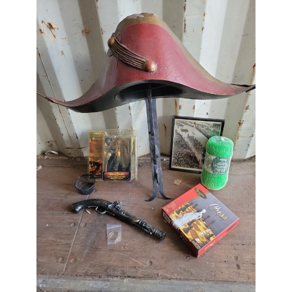 Pirate Hat Wall Hanging, Pirates of the Carribean "Davy Jones" Figurine, Chess Board and More