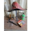Image 1 : Pirate Hat Wall Hanging, Pirates of the Carribean "Davy Jones" Figurine, Chess Board and More