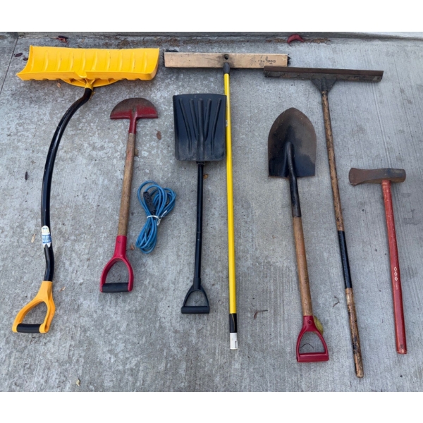 Yard & Outdoor Living Items/Tools To Get The Job Done-Shovels, Shop Broom