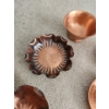 Image 6 : Copper Decor: Taper Candle Holders 4" Diameter, Candle Snuffer, Small Trinket Dishes and Bowls