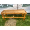 Image 2 : Folding Card Table L33" W33" H28" & Solid Wood Bench  L48" W17" H21" 