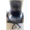 Image 1 : Modern Contemporary Home Office Desk w/ Genuine Leather Boss Chair On Casters