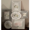 Image 5 : Decorative Home Accents & Decor - Powder Room Set w/ Floral Art Wall Hangings & Layered Photo Frame 
