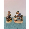 Image 1 : Goebel Hummel "Feeding Time" (#199), Goebel Hummel "Barnyard Hero" (#195)
