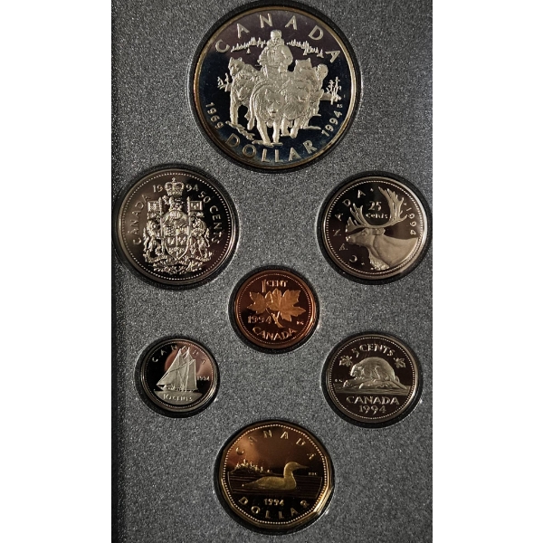 1994 Proof Set â€“ RCMP Northern Dog Team Patrol (Royal Canadian Mint)