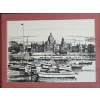 Image 4 : The British Columbia Parliament Buildings In Victoria Pen And Ink Drawing By Clark M. Goff 17''*13''