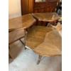 Image 2 : three small wooden side tables all with custom-made glass tops in great condition

25x23x12 small na