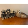 Image 1 : Dogs and Owls Statue Lot