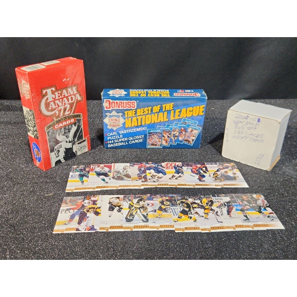 2002-03 Upper Deck Full Set, Donruss Baseball Cards with Puzzle, Team Canada 1972 20th Anniv. Cards