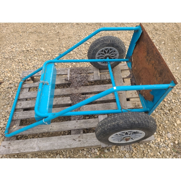 Pallet w/ Shop Cart 48 W, 34 D, 21 T 