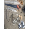 Image 2 : Shop Bundle- Mechanic's Creeper, Assorted Saws, Straps, Nails, Magnets, Broom & More